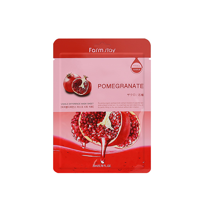 FARMSTAY VISIBLE DIFFERENCE POMEGRANATE MASK PACK